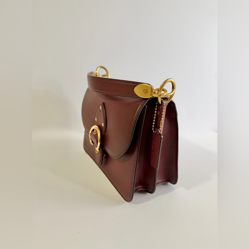 Coach Beat Shoulder Bag in Burgundy - Picture 4 of 16